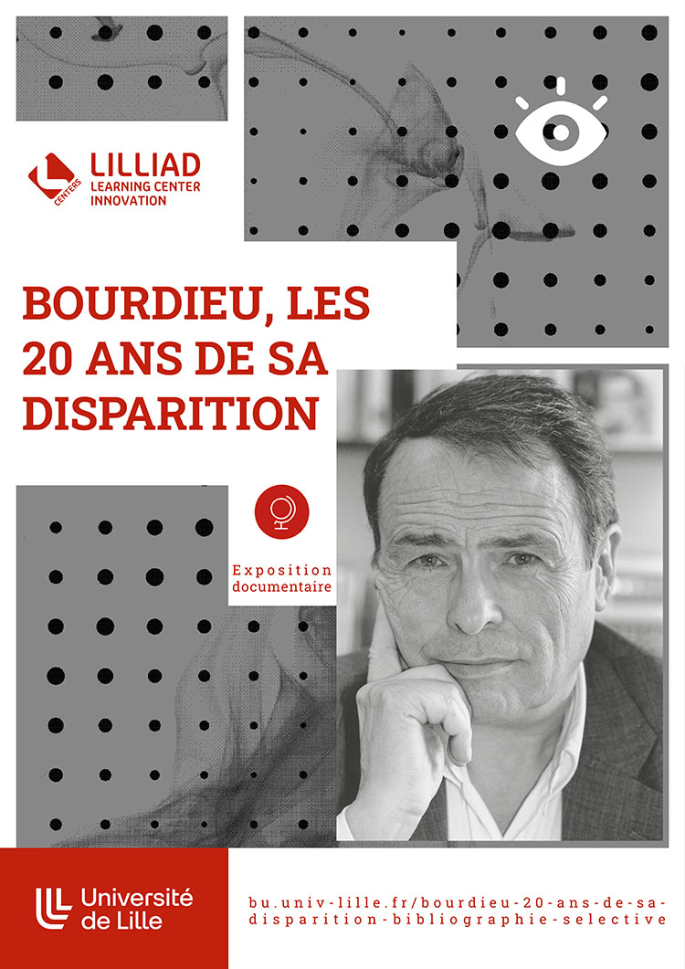 Affiche de l'expo Bourdieu à Lilliad